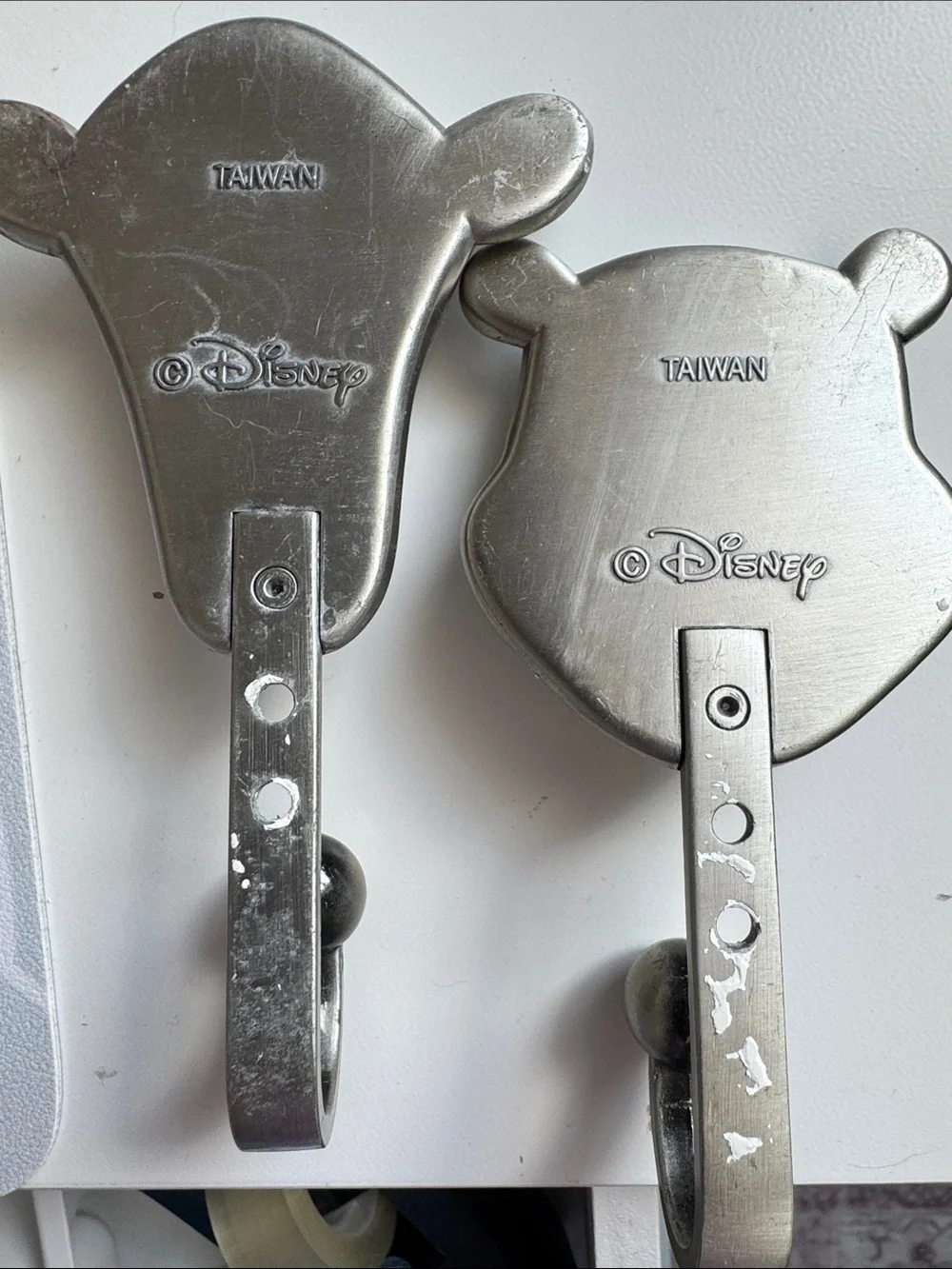 Winnie the Pooh & Tigger Metal Wall Hooks - Pewter Tone